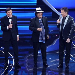 Sanremo 2023 seconda serata Morandi, Ranieri e Al Bano un trio unico sul palco dell'Ariston - RaiPlay Sound