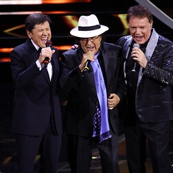 Sanremo 2023 seconda serata Al Bano, Gianni Morandi e Massimo Ranieri cantano 'Il nostro concerto' - RaiPlay Sound