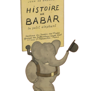Copertina Histoire de Babar, le petit elephant - di Jean de Brunhoff musicato da Francis Poulenc